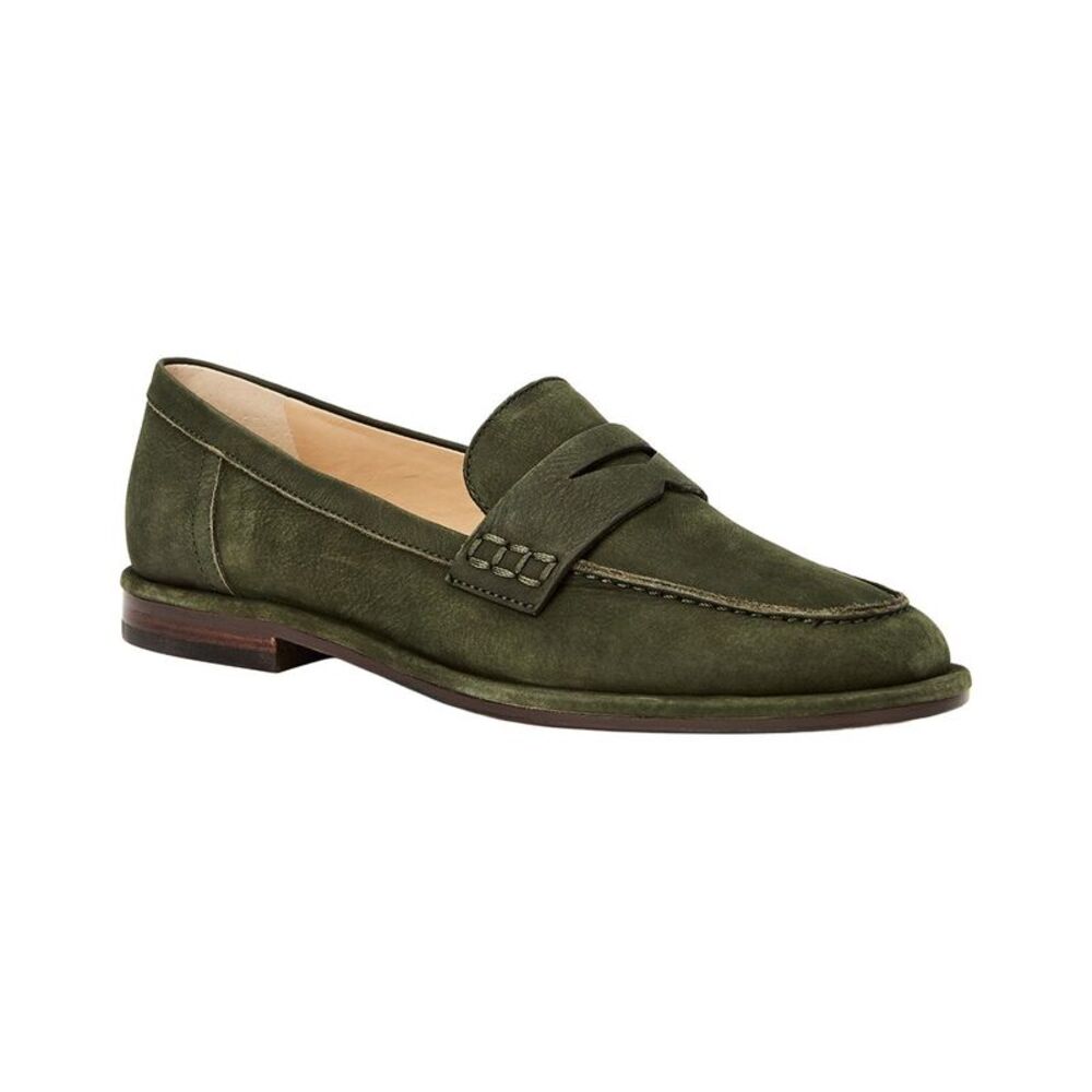 J.Mclaughlin Concetta Suede Penny Loafer, Green